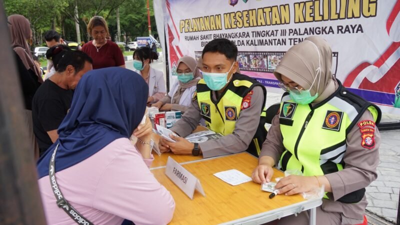Ajak Warga Peduli Kesehatan, Rumkit Bhayangkara Polda Kalteng Berikan Pelayanan untuk Masyarakat