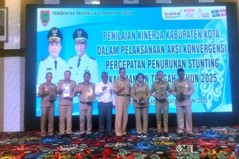 Berhasil Turunkan Angka Stunting, Pemkab Murung Raya Raih Penghargaan Kabupaten Terkolaboratif