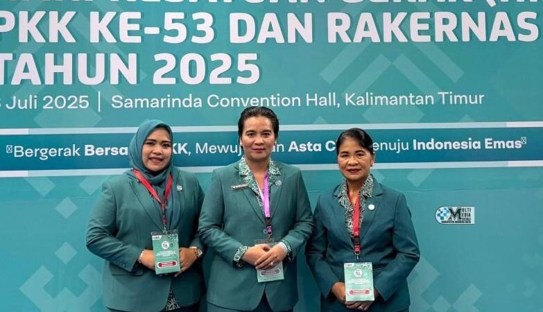 Ketua TP-PKK Mura Warnita Heriyus Hadiri Peringatan HKG PKK ke-53 dan Rakernas X PKK