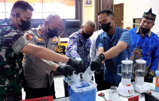 17 Kasus Narkotika Terungkap, Polres Barut Berhasil Musnahkan Tiga Jenis Narkoba Senilai Rp 2,6 Miliar