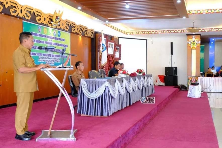 Bupati Mura Hadiri Penandatangan PKS SID Cetak Sawah dengan UPR