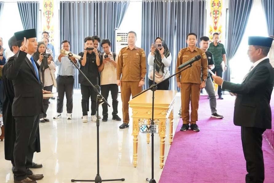 Bupati Ajak Seluruh Jajaran Perumda Danum Pomolum Dukung Program Kerja Direktur Terpilih