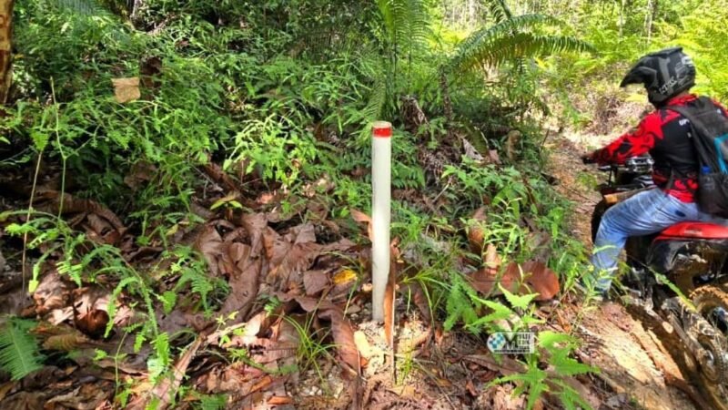 Pemerintah Kecamatan Murung Pantau Tata Batas Antar Desa