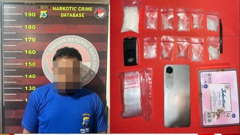 Polisi Berhasil Amankan Pengedar Sabu di Batu Ampar