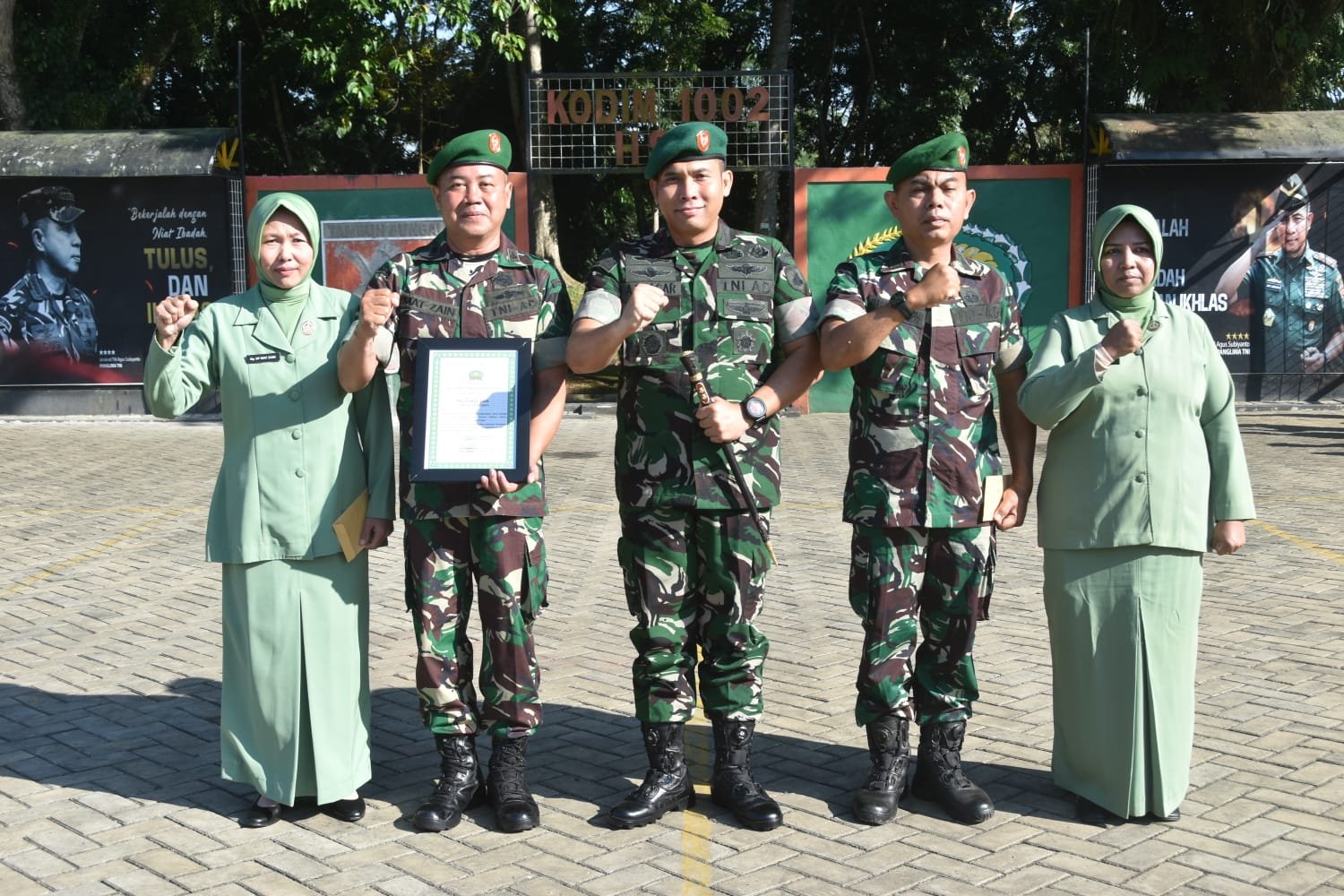 Pimpin Sertijab dan Purna Tugas, Dandim 1002/HST: Jabatan adalah Amanah