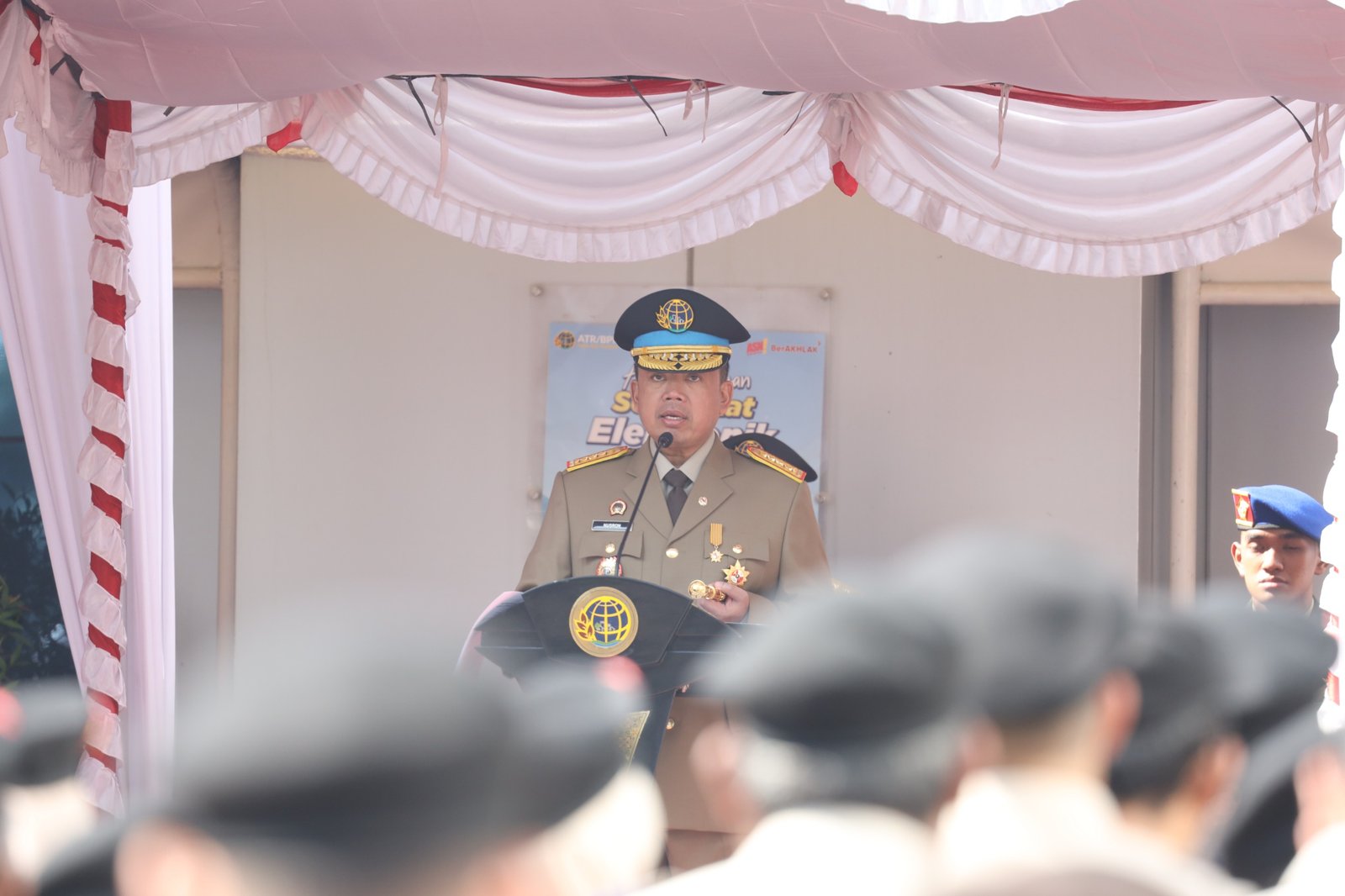Menteri Nusron Pimpin Upacara Peringatan HANTARU 2025