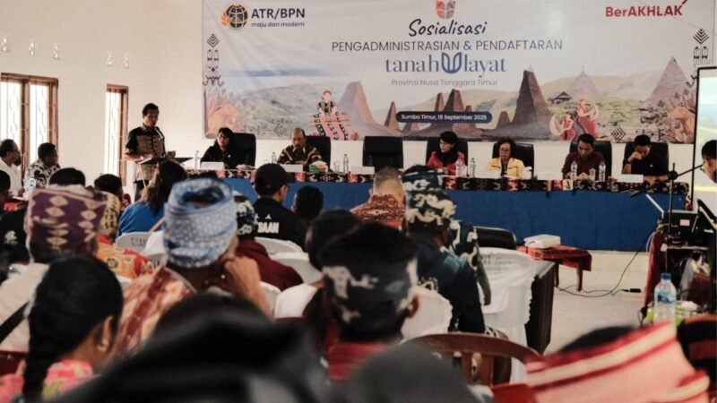 Tanah Ulayat di Sumba Timur Disertipikatkan, Negara Jamin Warisan Adat Tetap Lestari