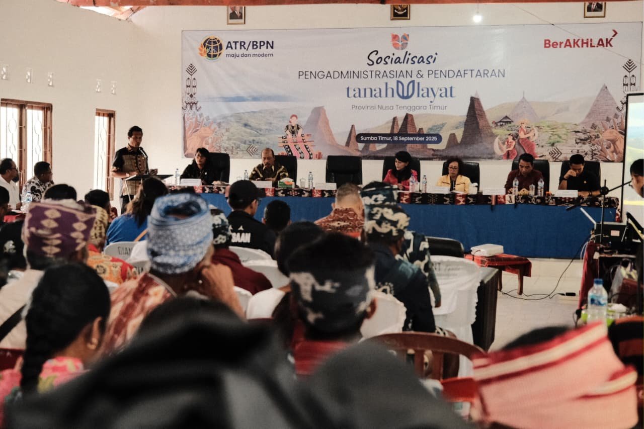 Tanah Ulayat di Sumba Timur Disertipikatkan, Negara Jamin Warisan Adat Tetap Lestari