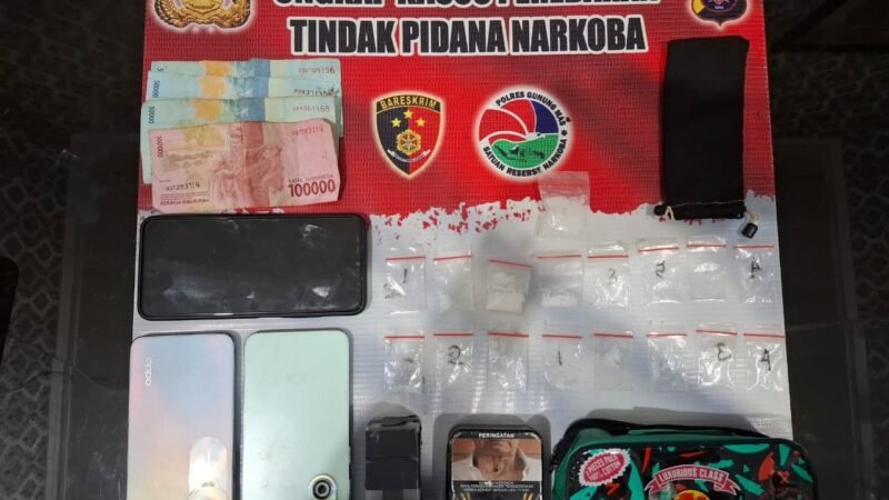 Polres Gumas Berhasil Tangkap Terduga Pengedar Sabu 