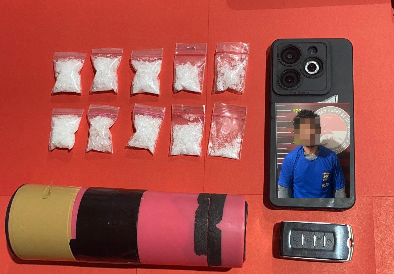 Sembunyikan Narkoba dalam Botol, Satresnarkoba Tala Berhasil Ringkus Pengedar Sabu
