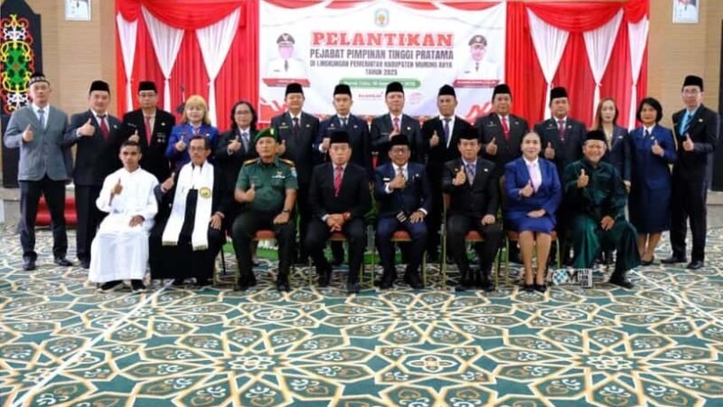 Bupati Lantik 14 Pejabat Tinggi Pratama Kabupaten Murung Raya