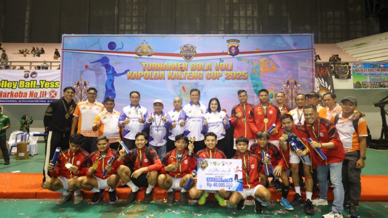 Turnamen Bola Voli Kapolda Cup 2025 Resmi ditutup, Kapolda Kalteng: Ajang ini Lahirkan Atlet Berprestasi di Bumi Tambun Bunga