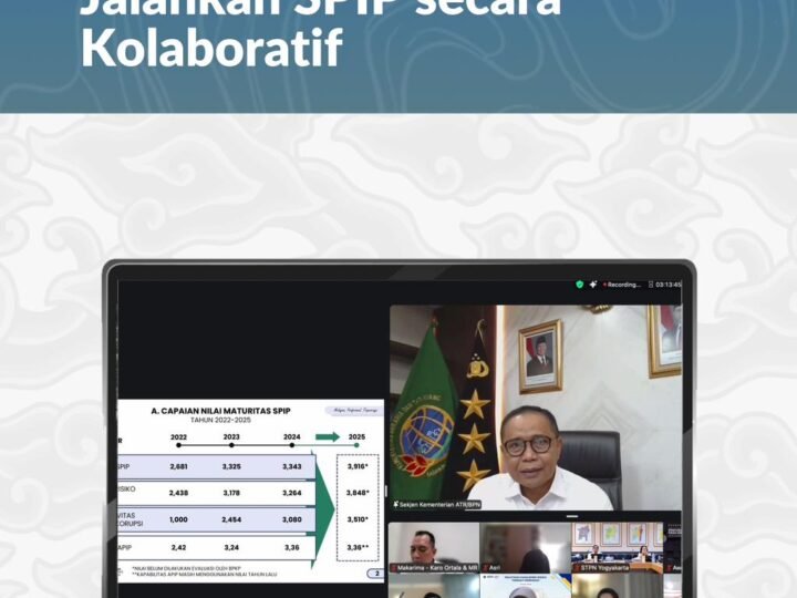 Ingatkan Jajaran untuk Jalankan SPIP secara Kolaboratif, Ini Kata Sekjen Kementerian ATR/BPN