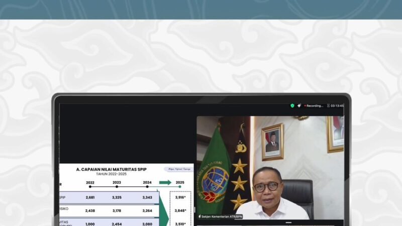 Ingatkan Jajaran untuk Jalankan SPIP secara Kolaboratif, Ini Kata Sekjen Kementerian ATR/BPN