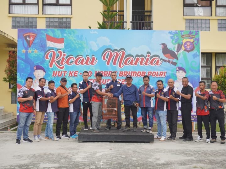 Semarakan HUT ke-80 Korps Brimob Polri Satbrimob Polda Kalteng Gelar Lomba Kicau Mania