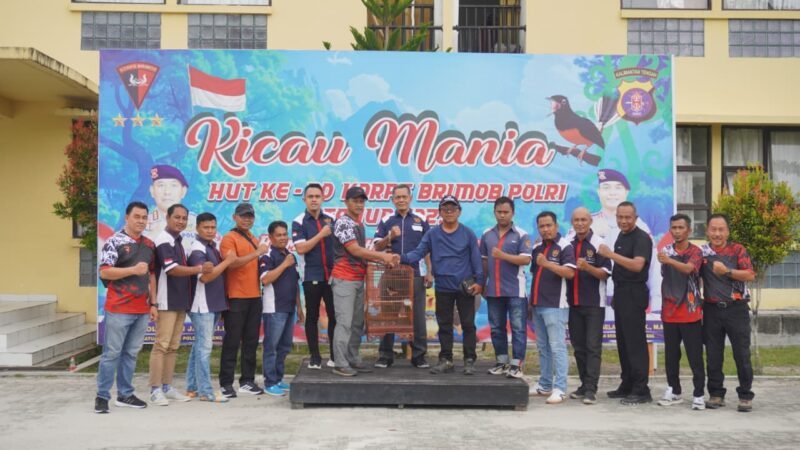 Semarakan HUT ke-80 Korps Brimob Polri Satbrimob Polda Kalteng Gelar Lomba Kicau Mania