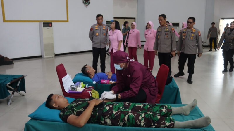 Polda Kalteng Gelar Donor Darah Semarakkan HUT Humas Polri ke-74
