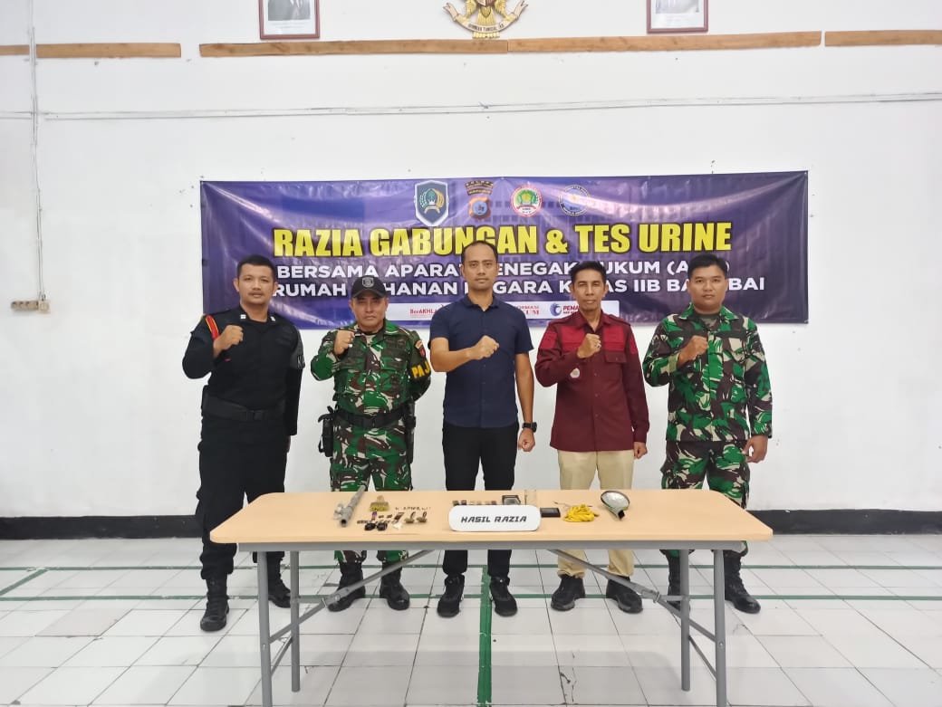 Razia Blok Hunian Warga Binaan, Kepala Rutan Barabai: Ciptakan Rutan Bersih dari HALINAR