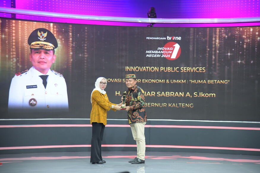 Gubernur Agustiar Sabran Raih Penghargaan Nasional Lewat Inovasi “Huma Betang Night”