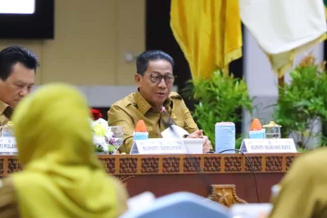Bupati Mura Hadiri Rakor Optimalisasi PAD Sektor Pertambangan se-Kalteng