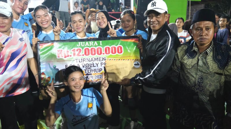 Bupati Mura Hadiri Pertandingan Final Bola Voli Muara Tuhup CUP-02, Tim Mentari Raih Juara 1