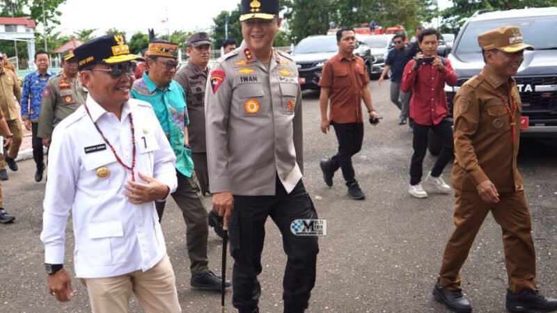 Kunker Gubernur Kalteng Ke Murung Raya Disambut Bupati Heriyus