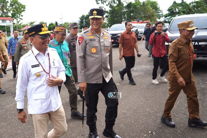 Kunker Gubernur Kalteng Ke Murung Raya Disambut Bupati Heriyus