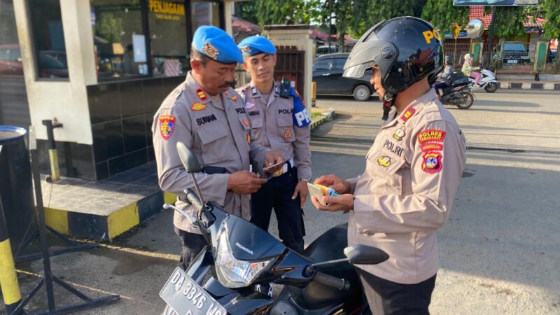 Polres Tanah Laut Gelar Operasi Gaktibplin, Tegaskan Komitmen Disiplin Internal