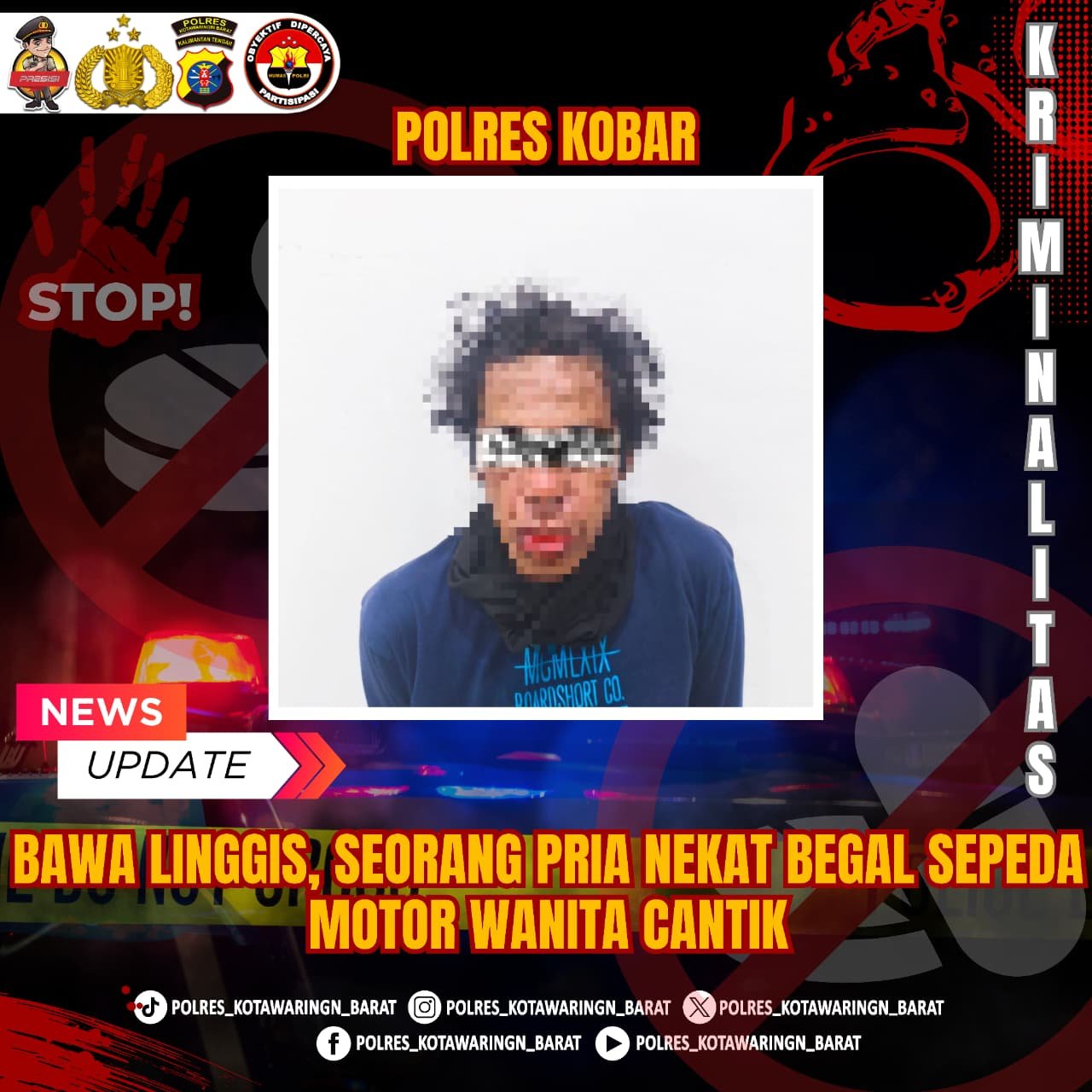 Sepeda Motor Wanita Dibegal, Pelaku Berhasil Diamankan Polisi