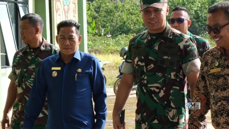 Bupati Mura Lakukan Peninjauan Pembangunan Batalyon Infanteri Teritorial di Desa Danau Usung