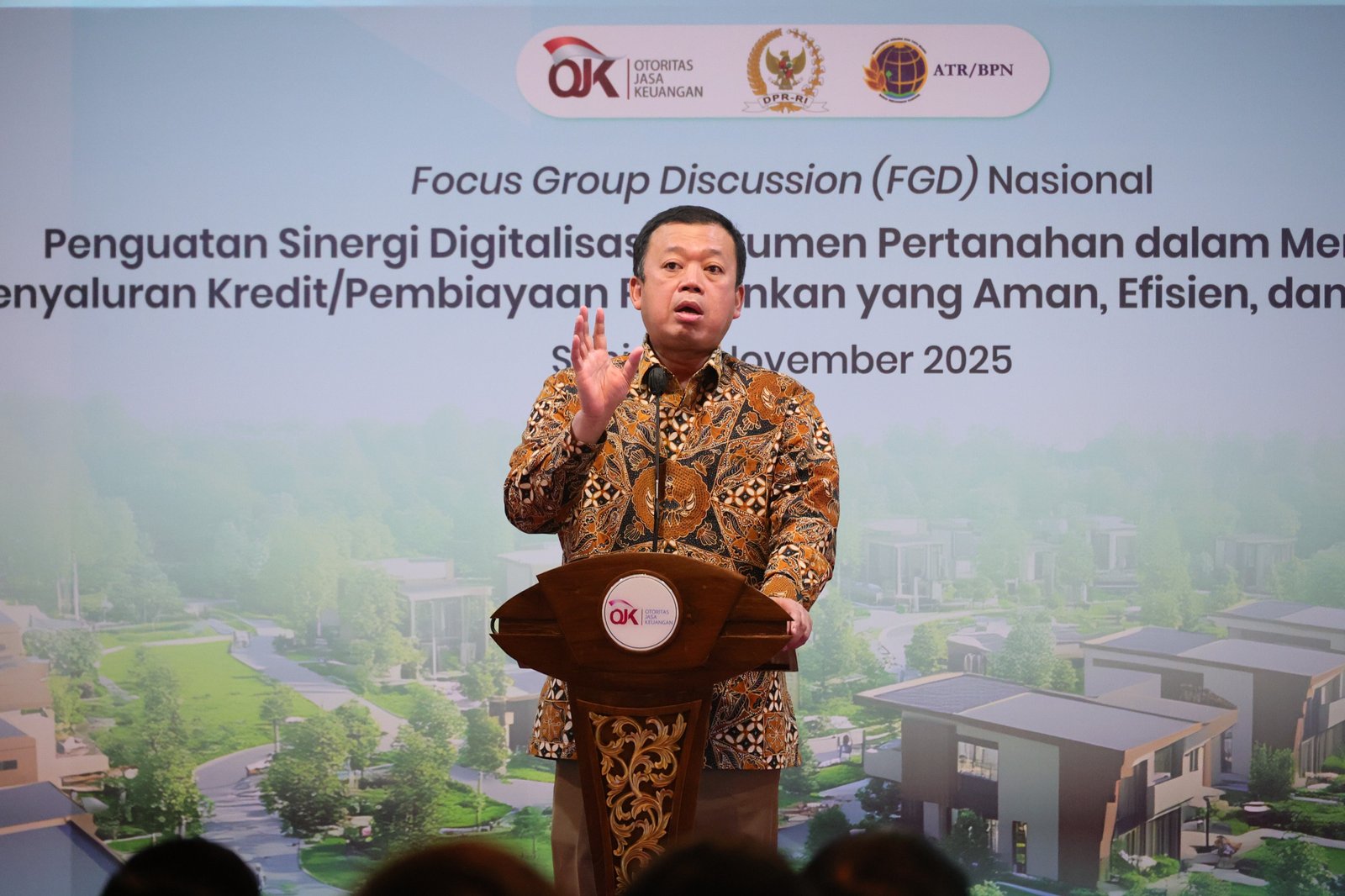 Mentri Nusron: Sertipikat Elektronik Berikan Kepastian dan Keamanan bagi Perbankan