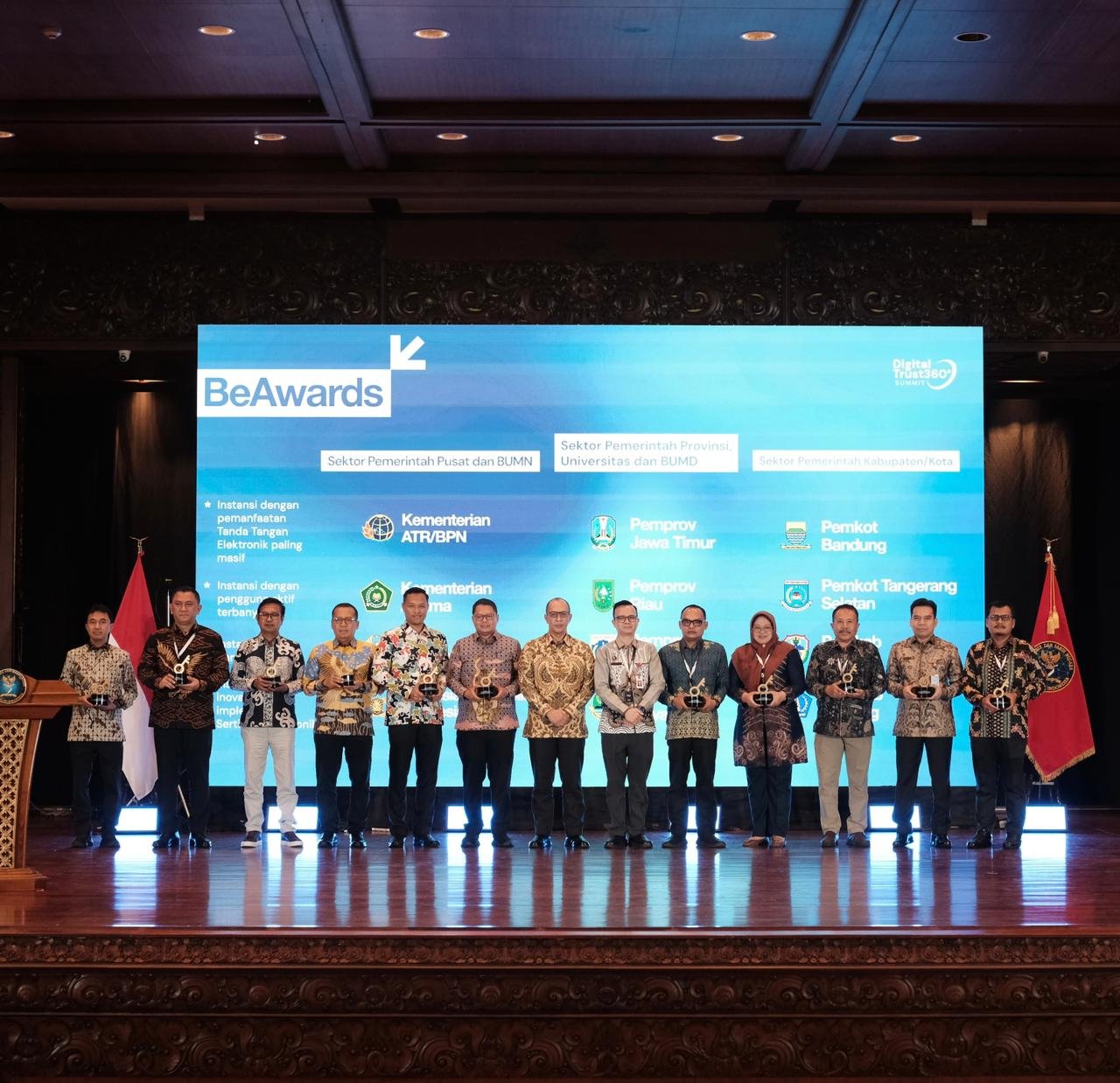 Kementerian ATR/BPN Sabet Penghargaan Nasional atas Implementasi TTE, Bukti Transformasi Digital Berjalan Konsisten