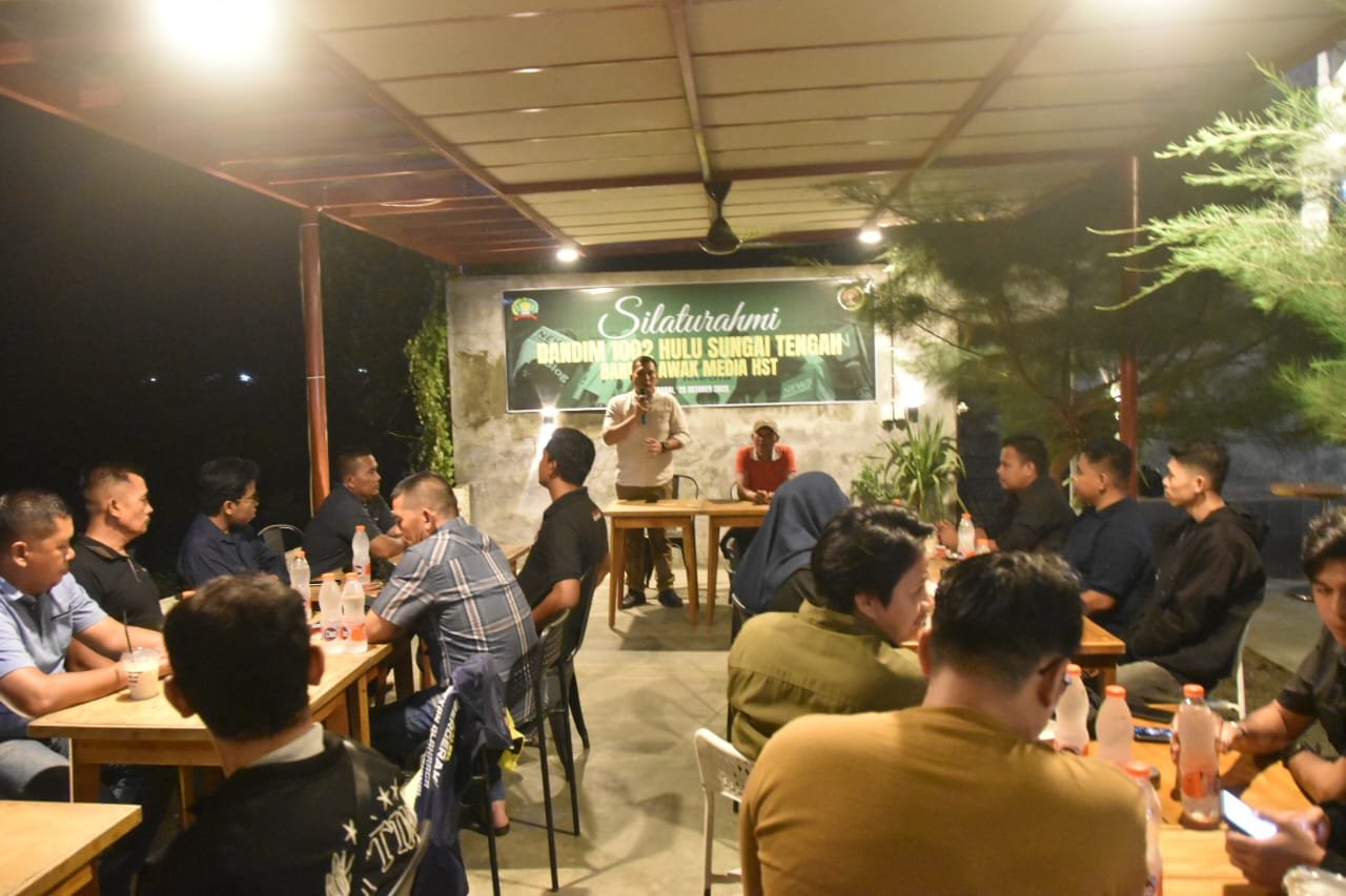 Bangun Sinergi Informasi, Kodim 1002/HST Gelar Silaturahmi Bersama Insan Pers
