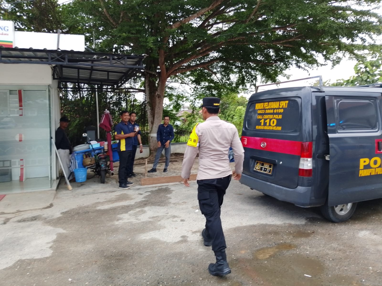 Patroli Tiga Pilar Sisir Pusat Kota Kuala Kurun, Amankan Objek Vital dan Fasilitas Umum