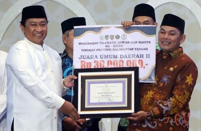 Wabup Rahmanto Muhidin Hadiri Penutupan MTQH XXXIII, Mura Raih Juara III