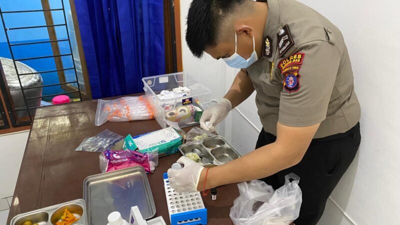 Sidokkes Polres Gumas Pastikan Menu MBG Aman Dikonsumsi, Tidak Ditemukan Boraks dan Formalin