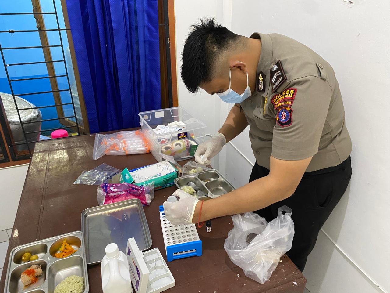 Sidokkes Polres Gumas Pastikan Menu MBG Aman Dikonsumsi, Tidak Ditemukan Boraks dan Formalin