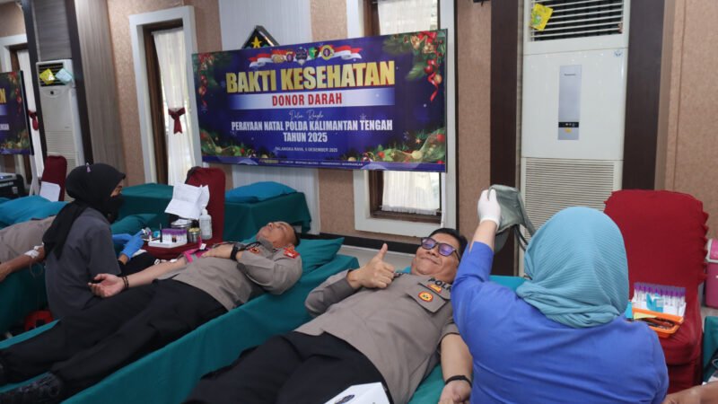 Polda Kalteng Gelar Baktikes Gratis, Hadirkan Kepedulian Menyambut Natal 2025