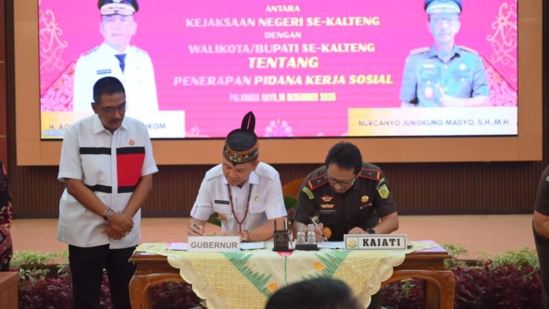 Kejati–Pemprov Kalteng Perkuat Sinergi, Pidana Kerja Sosial Jadi Alternatif Pemidanaan Humanis