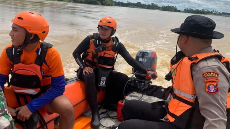 Tim SAR Gabungan Sisir Sungai Kahayan Cari Pemuda yang Dilaporkan Hanyut