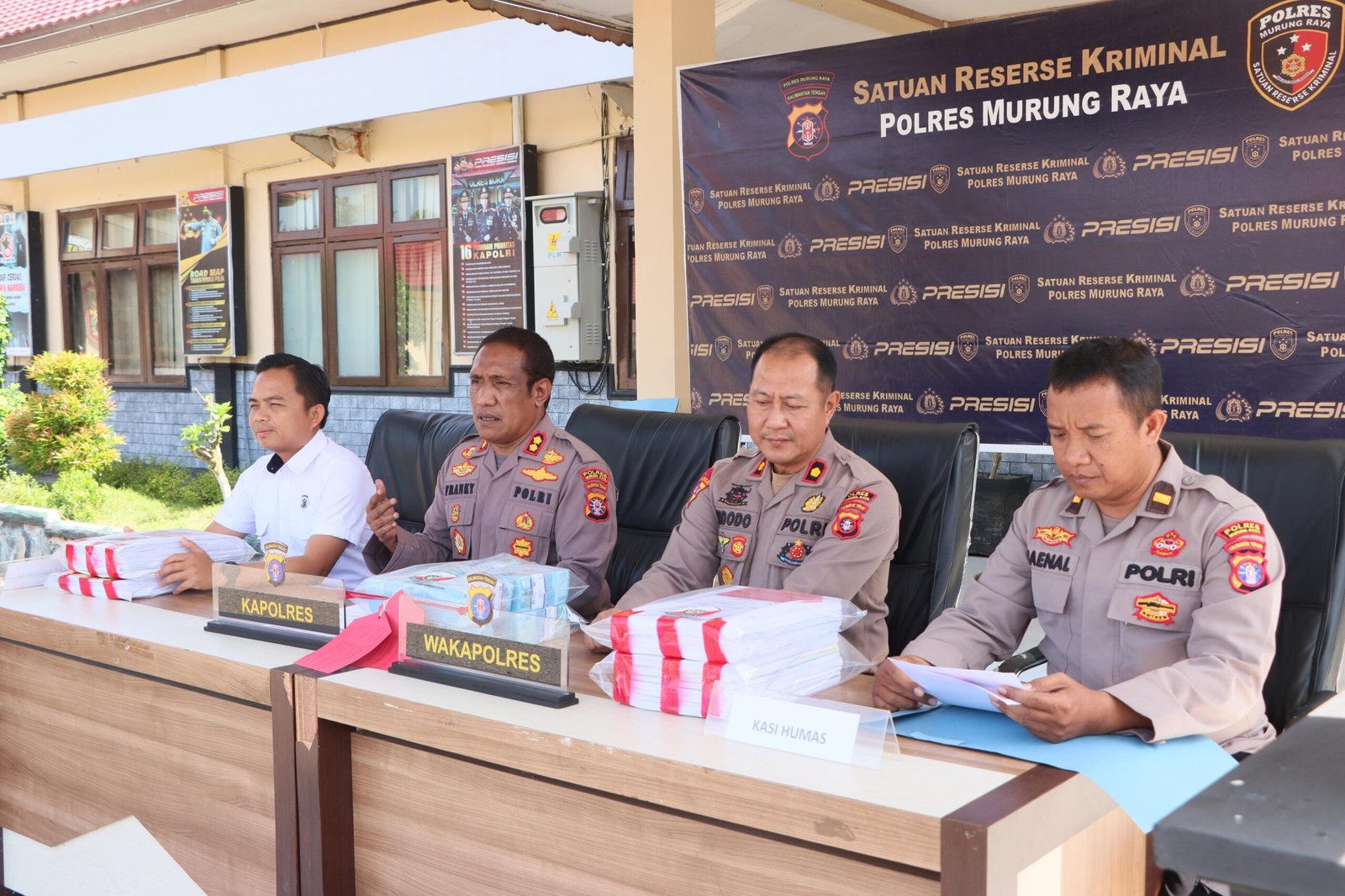 Polres Murung Raya Sita Dokumen APBDes Terkait Dugaan Korupsi Mantan Kades Olung Olu