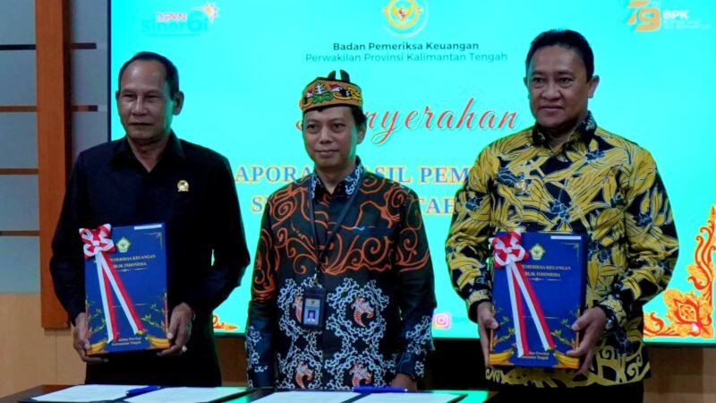 Wakil Gubernur Edy Pratowo Terima Laporan Hasil Pemeriksaan BPK Kalteng