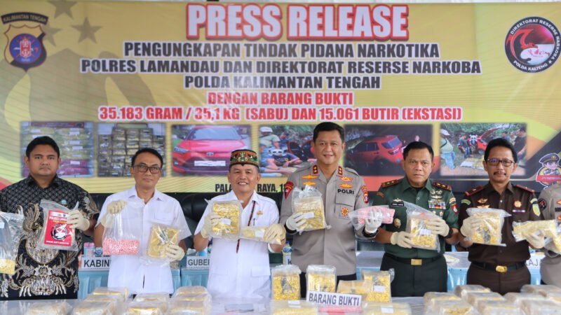 Selamatkan Ratusan Ribu Jiwa, Pengungkapan Narkoba Terbesar Polres Lamandau Tuai Apresiasi