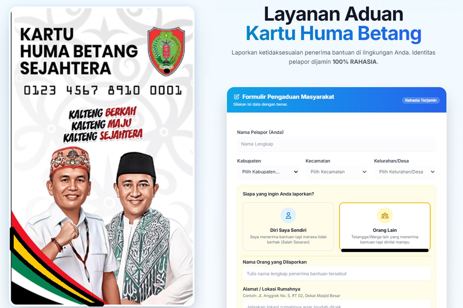 Perlunya Peran Aktif Masyarakat dalam Program KHBS Melalui Layanan Aduan Kartu Huma Betang