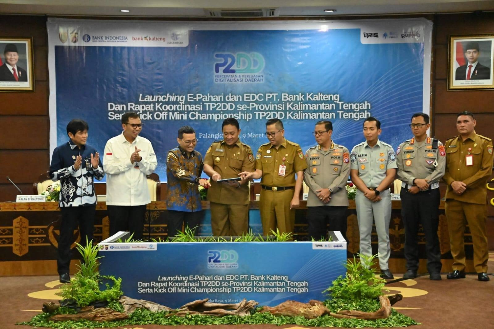 Wakil Gubernur Secara Resmi Launching E-Pahari dan EDC PT. Bank Kalteng