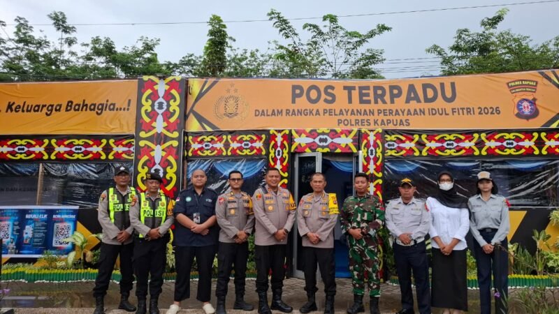  Tinjau Pos Pengamanan Lebaran di Kapuas dan Pulang Pisau, Ini Pesan Karoops Polda Kalteng