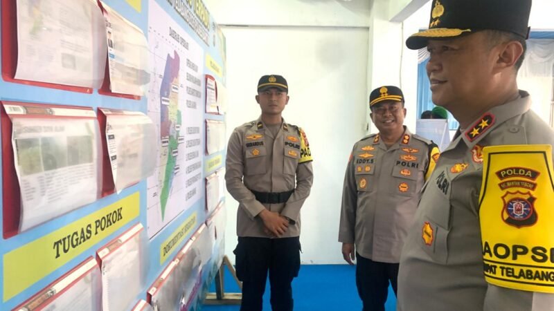 Kapolda Kalteng Tinjau Pos Pengamanan di Bartim, Tekankan Layanan Humanis bagi Pemudik