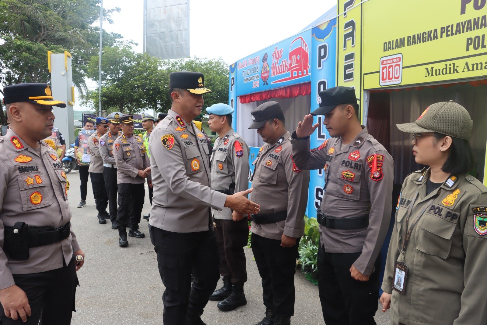 Kapolda Kalteng Tinjau Pos Pengamanan Lebaran di Barito Utara, Pastikan Pelayanan Maksimal bagi Pemudik