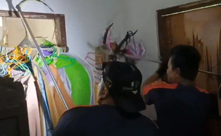 Damkar Palangka Raya Hadirkan Rasa Tenang, Evakuasi Biawak di Rumah Warga dan Ular di Kantor