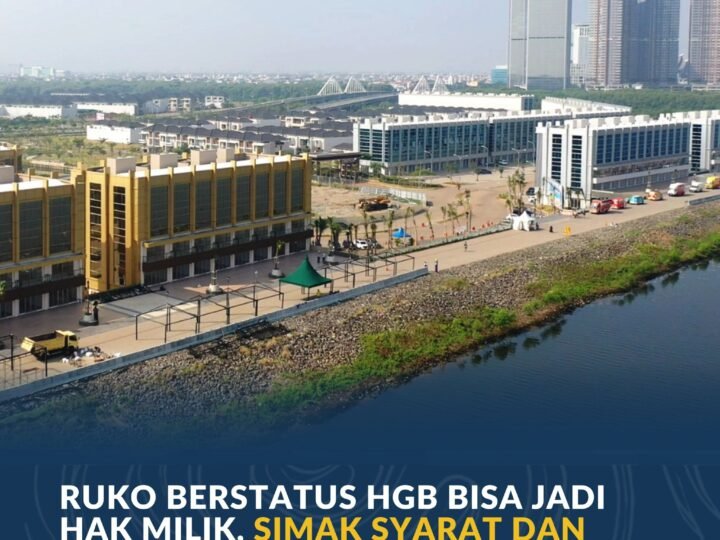 Ruko Berstatus HGB Berpeluang Naik Jadi Hak Milik, Ini Syarat yang Harus Dipenuhi